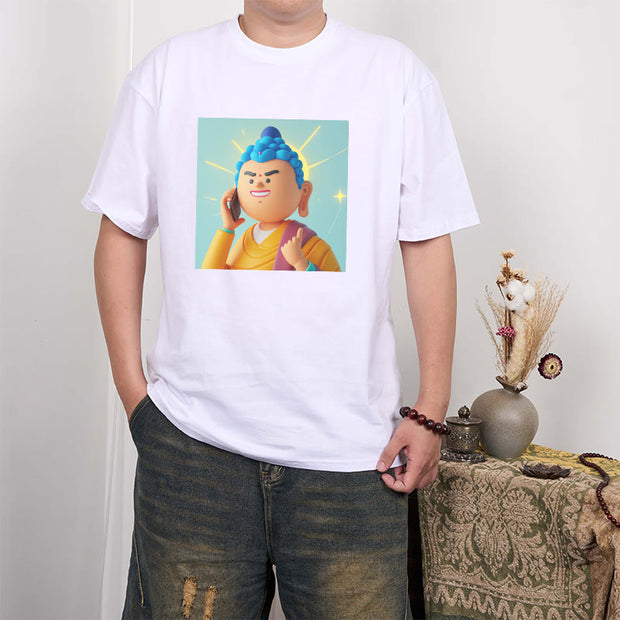 Buddha Stones Funny Cartoon Buddha Tee T-shirt