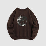 Buddha Stones Yin Yang Fleece Lined Polyester Sweatshirt