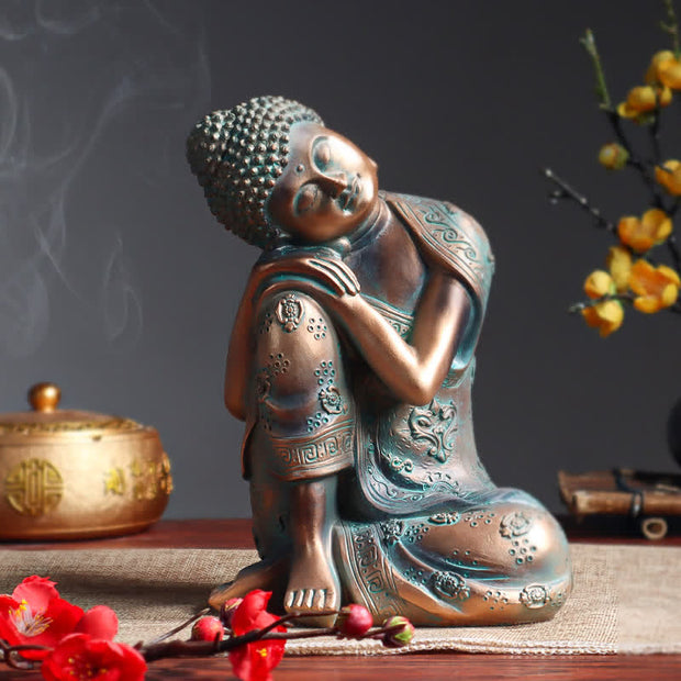 Buddha Stones Tibetan Meditating Buddha Serenity Resin Statue Decoration