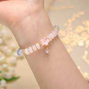 FREE Today: Serenity Aquamarine Healing Flower Charm Bracelet