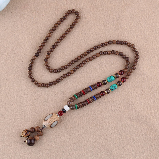 Buddha Stones Tibetan Wenge Wood Bodhi Seed Agate Elephant Protection Necklace Pendant (Extra 40% Off | USE CODE: FS40) - Wenge Wood&Bodhi Seed - image 13