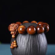 FREE Today: Maintain Healing Energy Rosewood Dragon Carved Protection Bracelet