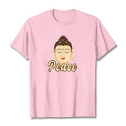 Buddha Stones Peace Buddha Tee T-shirt T-Shirts BS LightPink 2XL