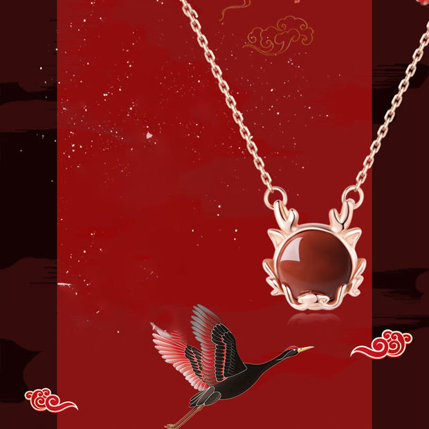 ❗❗❗A Flash Sale- Buddha Stones 925 Sterling Silver Year of the Dragon Cinnabar Red Agate Dragon Protection Bracelet Necklace Pendant Earrings Ring Bracelet Necklaces & Pendants BS 9