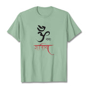 Buddha Stones OM NAMAH SHIVAYA Mantra Sanskrit Tee T-shirt T-Shirts BS PaleGreen 2XL