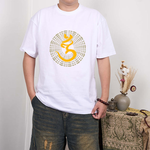 Buddha Stones 108 OM NAMAH SHIVAYA Mantra Sanskrit Tee T-shirt T-Shirts BS 6