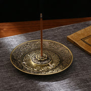 Buddha Stones Lotus Dragon Phoenix Eight Auspicious Symbols Zinc Alloy Incense Stick Holder Healing Incense Burner Decoration (Extra 35% Off | USE CODE: FS35) - image 1