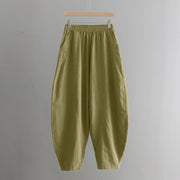 Buddha Stones Solid Color Loose Yoga Harem Pants With Pockets Harem Pants BS 6