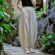 Buddha Stones Solid Color Loose Yoga Harem Pants With Pockets Harem Pants BS 11
