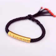 Buddha Stones 999 Sterling Silver Om Mani Padme Hum Protection Strength String Bracelet
