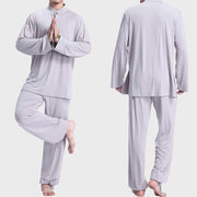 Buddha Stones Meditation Prayer Spiritual Zen Tai Chi Practice Yoga Clothing Men's Set Clothes BS 2