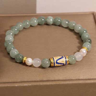 Buddha Stones Jade Treasure Vase Luck Bracelet