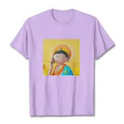 Buddha Stones Buddha Picks Up The Phone Tee T-shirt T-Shirts BS Plum 2XL