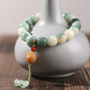 Buddha Stones Gradient Bodhi Seed Nine Tailed Fox Cat Paw Claw Pine Cone Peace Bracelet (Extra 40% Off | USE CODE: FS40) - Yellow Cat Paw(Wrist Circumference 16-17cm) - image 12