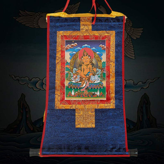Buddha Stones Tibetan Framed Thangka Blessing Protection Decoration (Extra 30% Off | USE CODE: FS30) - image 0