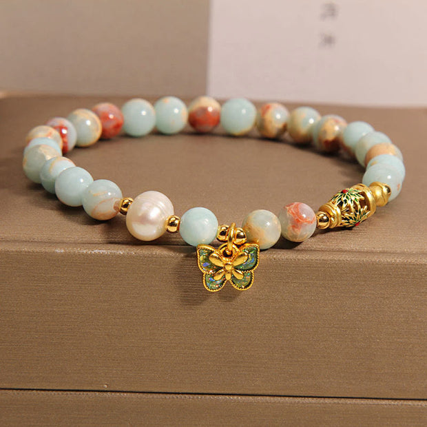 FREE Today: Make An Achievement Shoushan Stone Pearl Butterfly Bracelet FREE FREE Shoushan Stone(Wrist Circumference: 14-17cm)