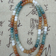 Buddha Stones 108 Mala Beads Gradient Bodhi Seed Green Tara Buddha Engraved Peace Harmony Bracelet Mala Bracelet BS 8
