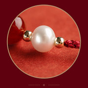 Buddha Stones 925 Sterling Silver Good Fortune Fu Character Agate Pearl Red String Braid Bracelet (Extra 30% Off | USE CODE: FS30) - image 4