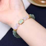 Buddha Stones Promote New Beginnings Mint Green Jade Bracelet Bangle Bundle Bundle BS 2
