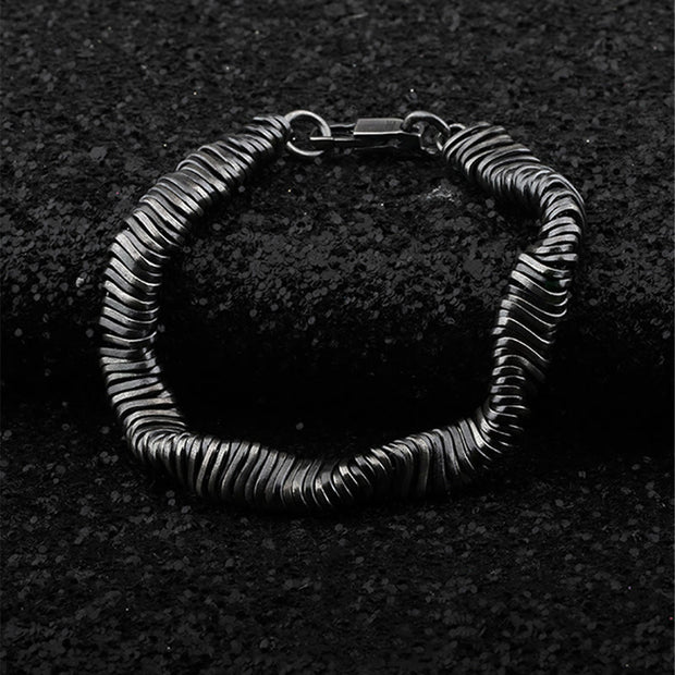 Buddha Stones 925 Sterling Silver Vintage Twisted Design Wealth Healing Chain Bracelet (Extra 30% Off | USE CODE: FS30) - image 1