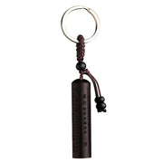 FREE Today: Protect From Negative Tibet Ebony Heart Sutra Peace Key Chain
