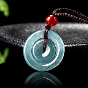 FREE Today: Auspicious and Protection Green Jade Double Peace Buckle Necklace Pendant FREE FREE 1