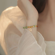Buddha Stones Jade Beads Fu Character Blessing Rope Bracelet 8