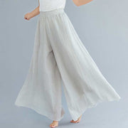 Buddha Stones Women Casual Loose Cotton Linen Wide Leg Pants For Yoga Dance Wide Leg Pants BS 1