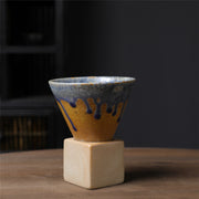 Buddha Stones Vintage Gradient Ceramic Coffee Mug Tea Latte Espresso Coffee Cup With Base 200ml