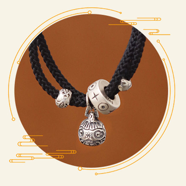 Buddha Stones 925 Sterling Silver Gold Swallowing Beast Koi Fish Wealth Handcrafted Braided Bracelet - image 6