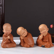 Buddha Stones Small Mini Meditation Praying Monk Serenity Resin Home Decoration Decorations BS 3