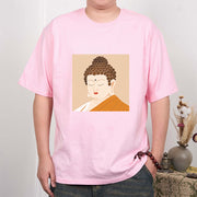 Buddha Stones Close Eyes And Relax Buddha Tee T-shirt T-Shirts BS 12