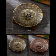 Buddha Stones Lotus Dragon Phoenix Eight Auspicious Symbols Zinc Alloy Incense Stick Holder Healing Incense Burner Decoration (Extra 35% Off | USE CODE: FS35) - image 4