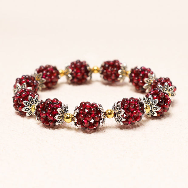 Buddha Stones Natural Garnet Healing Bracelet Bracelet BS 4