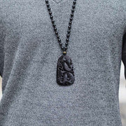 FREE Today: Attract Wealth And Abundance Black Obsidian Koi Fish Necklace Pendant FREE FREE 16