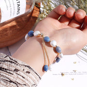 Buddha Stones Natural Blue Aventurine Crystal Pearl Bead Healing Bracelet (Extra 35% Off | USE CODE: FS35) - image 2