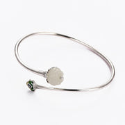 Buddha Stones 925 Sterling Silver Hetian Jade Lotus Luck Necklace Pendant Bracelet Bangle Ring Earrings