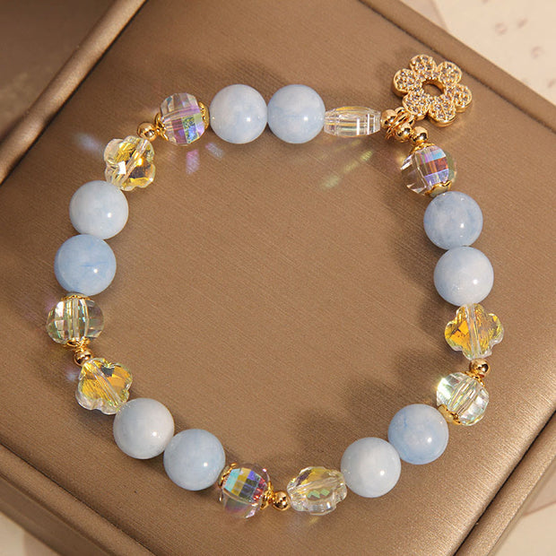 FREE Today: Helping Relief Emotions Aquamarine Crystal Bracelet