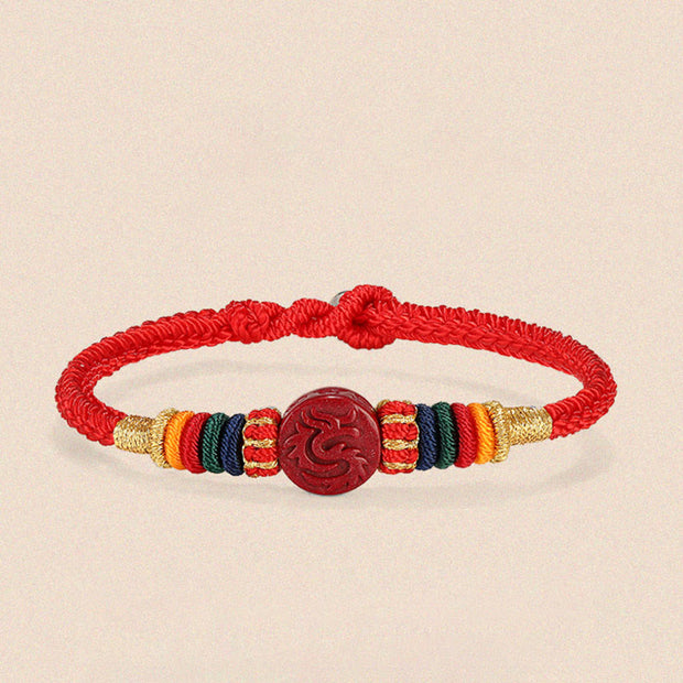 Buddha Stones Year of the Dragon 925 Sterling Silver Chinese Zodiac Cinnabar Auspicious Matches Blessing Bracelet (Extra 35% Off | USE CODE: FS35) - image 13