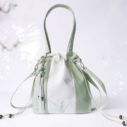 Buddha Stones Embroidered Grass Flowers Cherry Blossom Canvas Tote Crossbody Bag Shoulder Bag Handbag 8