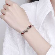 Buddha Stones Garnet Double PiXiu Copper Coin Protection Chain Bracelet (Extra 40% Off | USE CODE: FS40) - image 3