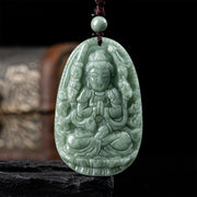 Buddha Stones Chinese Zodiac Natal Buddha Natural Jade Wealth Prosperity Necklace Pendant (Extra 30% Off | USE CODE: FS30) - image 3