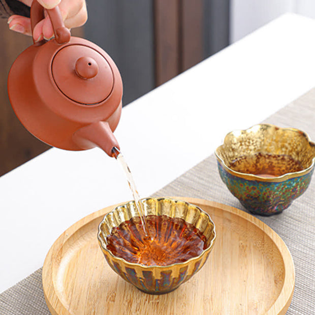 Buddha Stones Colorful Ceramic Teacup Tea Cups - image 2