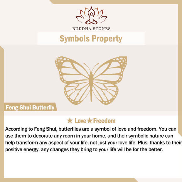 Buddha Stones Natural Amethyst Crystal Spiritual Butterfly Charm Bracelet