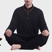 Buddha Stones Meditation Prayer Spiritual Zen Tai Chi Practice Yoga Clothing Men's Set Clothes BS 20