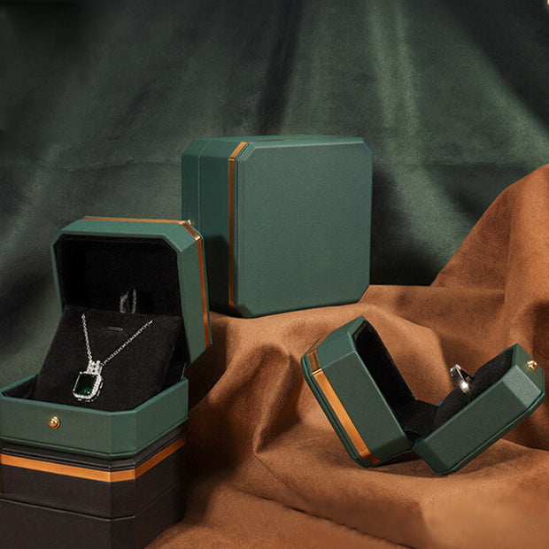 Buddha Stones Jewelry Storage Box PU Leather Gift Box - image 6