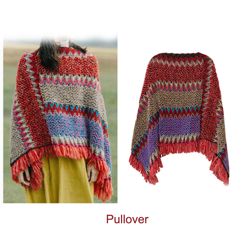 Tibetan Ethnic Totem Flower Big Shawl Retro Warm Scarf main image 0
