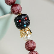 Buddha Stones Red Bodhi Seed Om Mani Padme Hum Lotus Engraved Harmony Bracelet (Extra 30% Off | USE CODE: FS30) - image 3