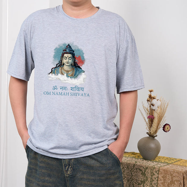 Buddha Stones Sanskrit OM NAMAH SHIVAYA Colorful Clouds Tee T-shirt T-Shirts BS 19