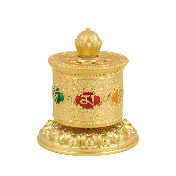 Buddha Stones Tibetan Blessing Prayer Wheel Car Decoration